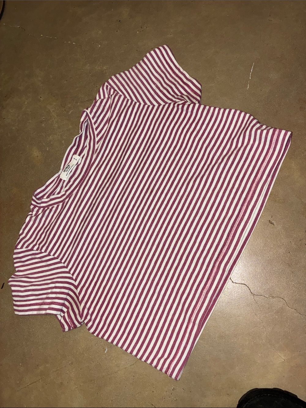 Striped the baby cotton on shirt